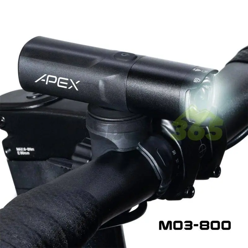 چراغ دوچرخه 800 لومن اَپکس APEX M03