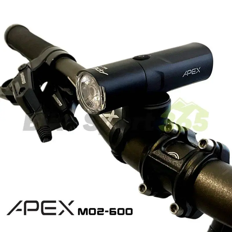 چراغ دوچرخه 600 لومن اَپکس APEX M02