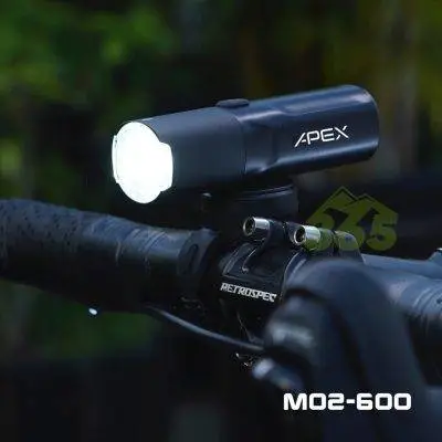 چراغ دوچرخه 600 لومن اَپکس APEX M02