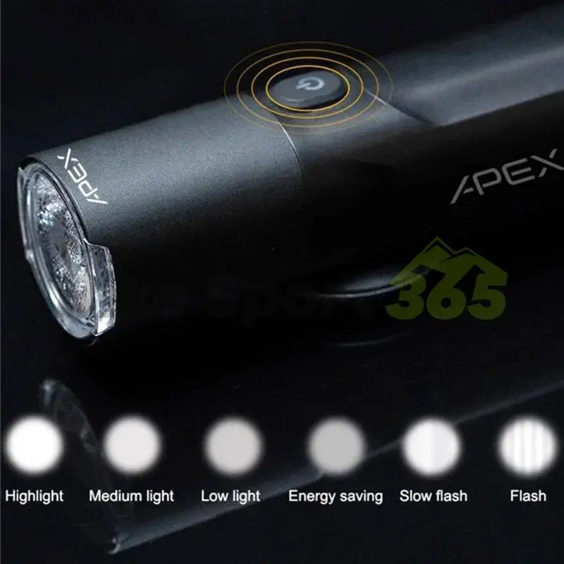 چراغ دوچرخه 600 لومن اَپکس APEX M02