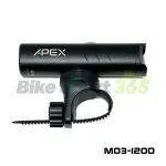 چراغ دوچرخه 1200 لومن اَپکس APEX M03
