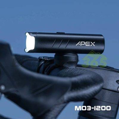 چراغ دوچرخه 1200 لومن اَپکس APEX M03